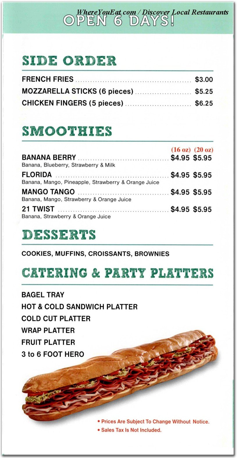 Our Foods